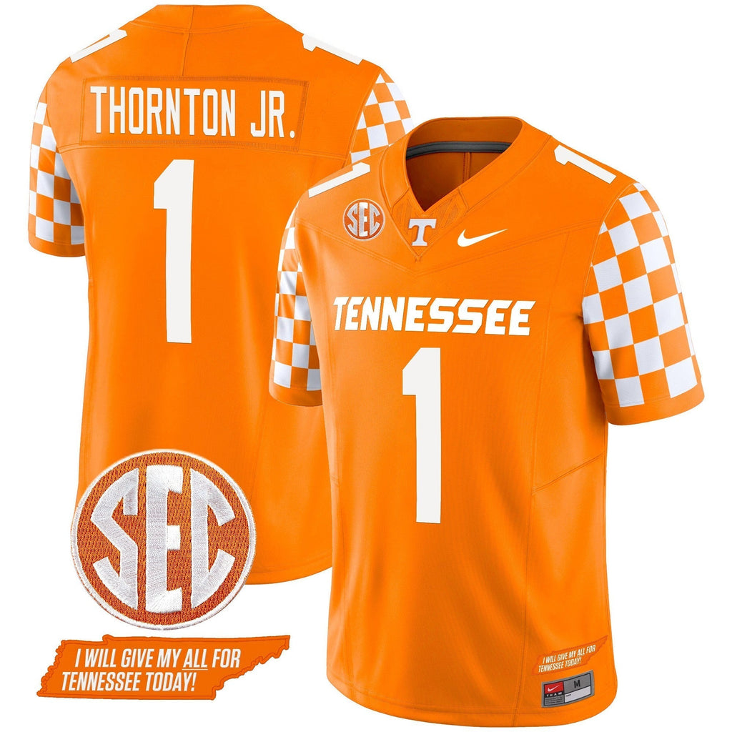 Men Tennessee Volunteers 2024 Checkerboard Vapor Limited Jersey V2 - All Stitched