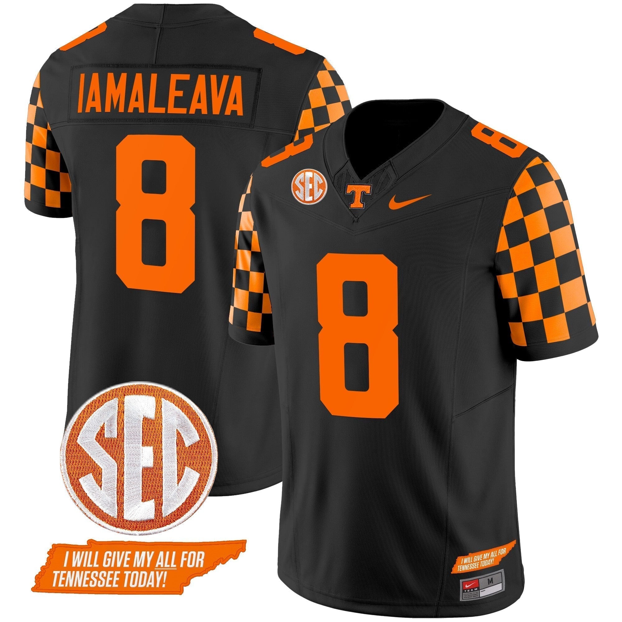 Men Tennessee Volunteers 2024 Checkerboard Vapor Limited Jersey V2 - All Stitched