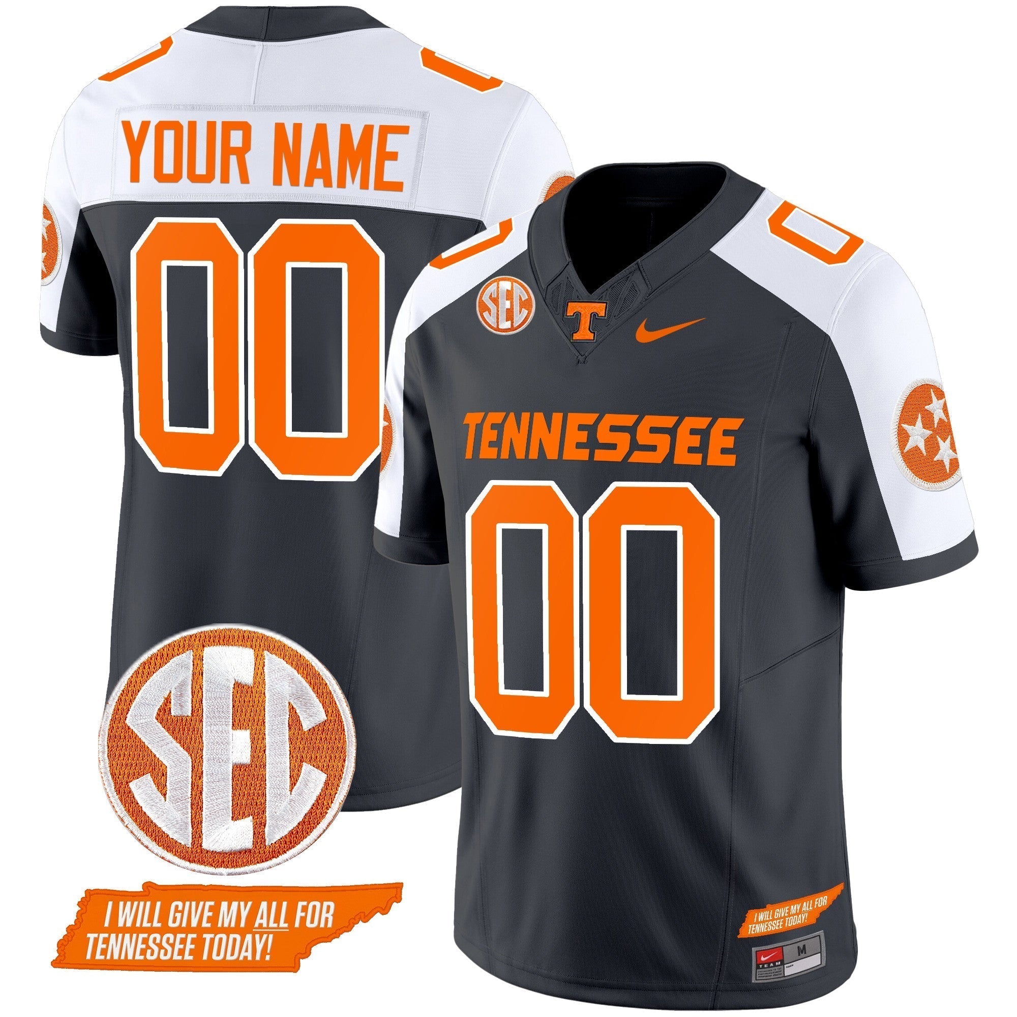 Custom Tennessee Volunteers 2024 Checkerboard Vapor Limited Jersey V2 - All Stitched