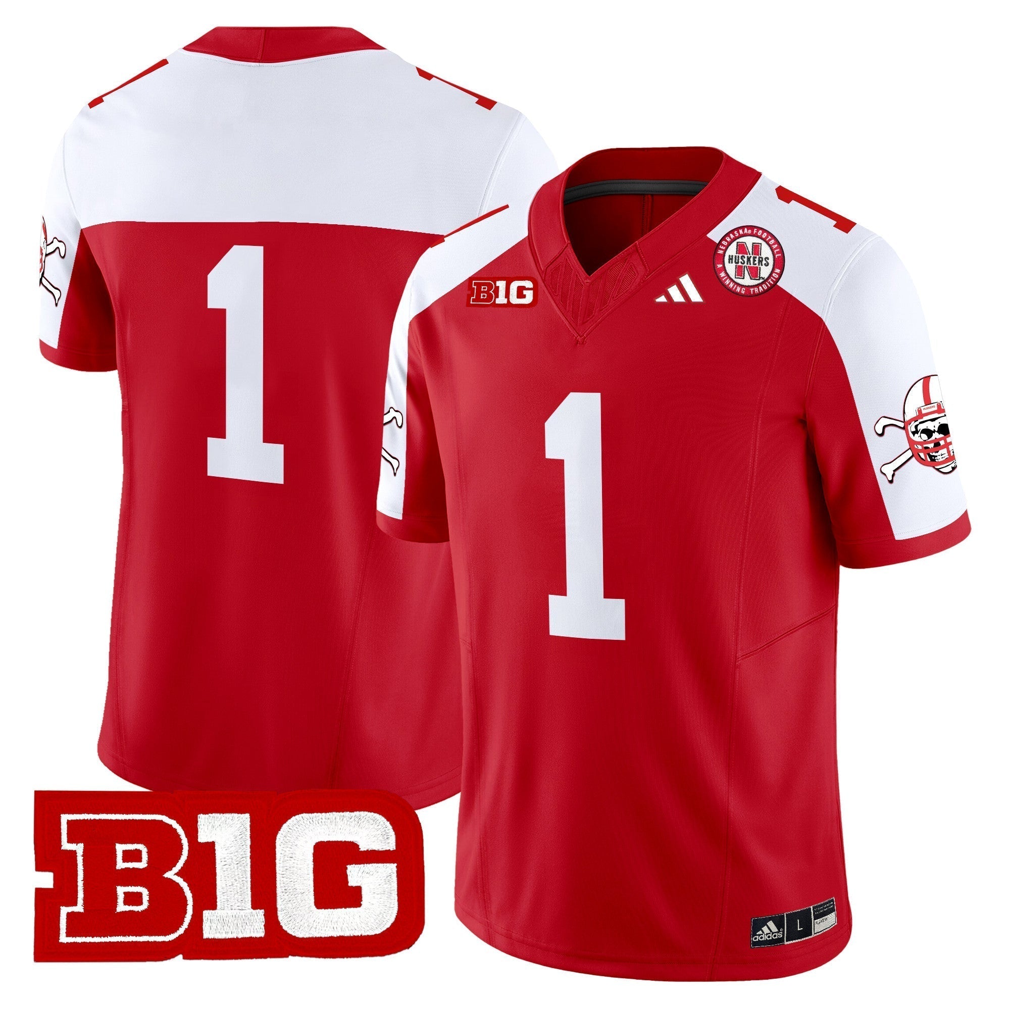 Men Nebraska Cornhuskers 2024 Vapor Limited Jersey V2 - All Stitched
