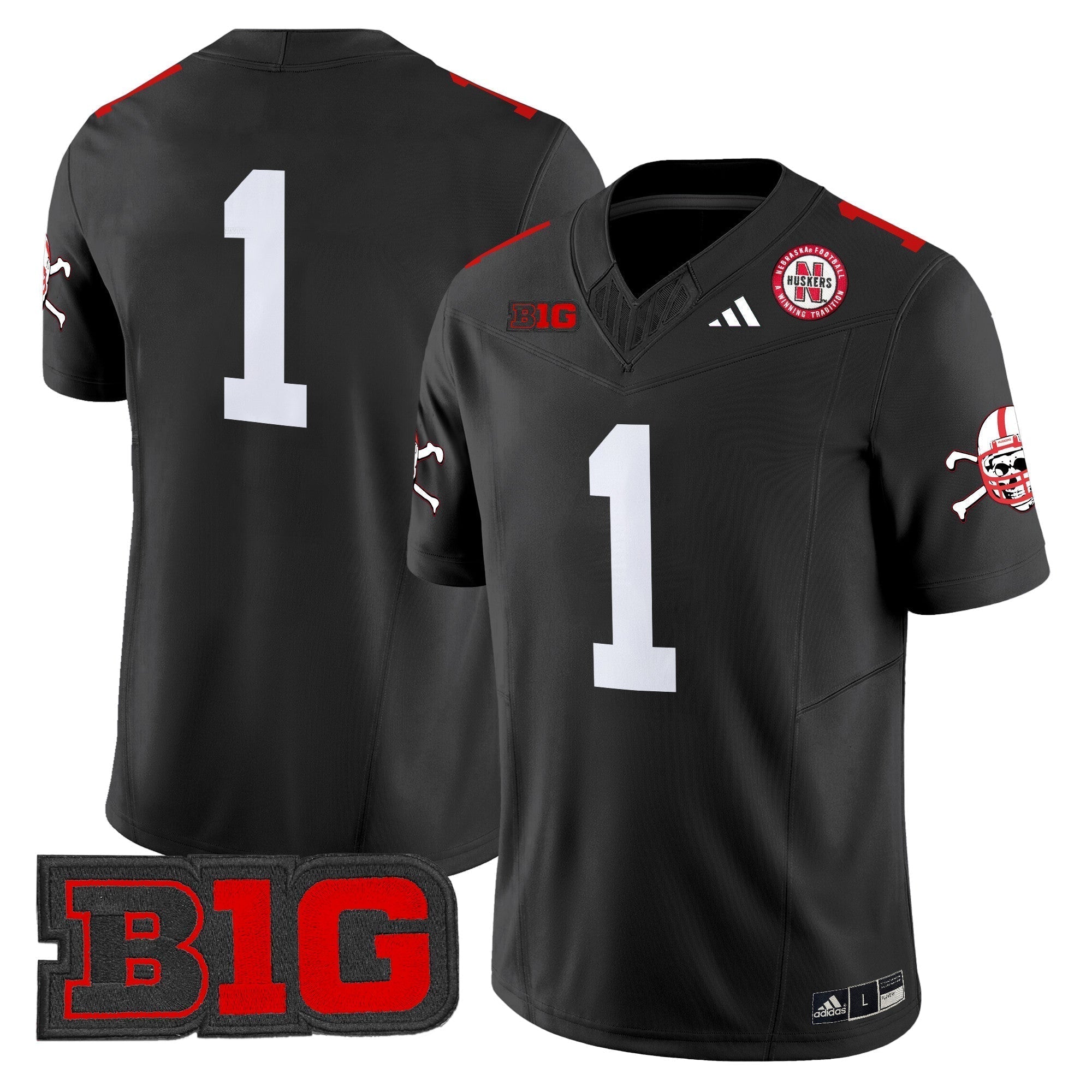 Men Nebraska Cornhuskers 2024 Vapor Limited Jersey V2 - All Stitched