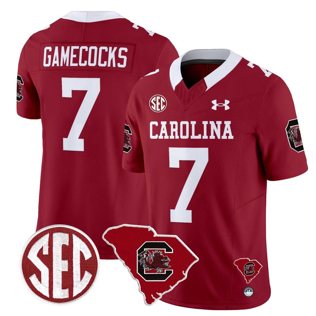 Men South Carolina Gamecocks 1980 Throwback Home Patch Vapor Limited Jersey - All Stitched