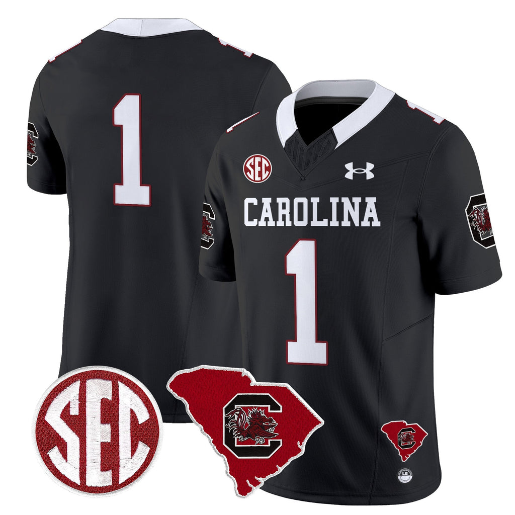 Men South Carolina Gamecocks 1980 Throwback Home Patch Vapor Limited Jersey - All Stitched
