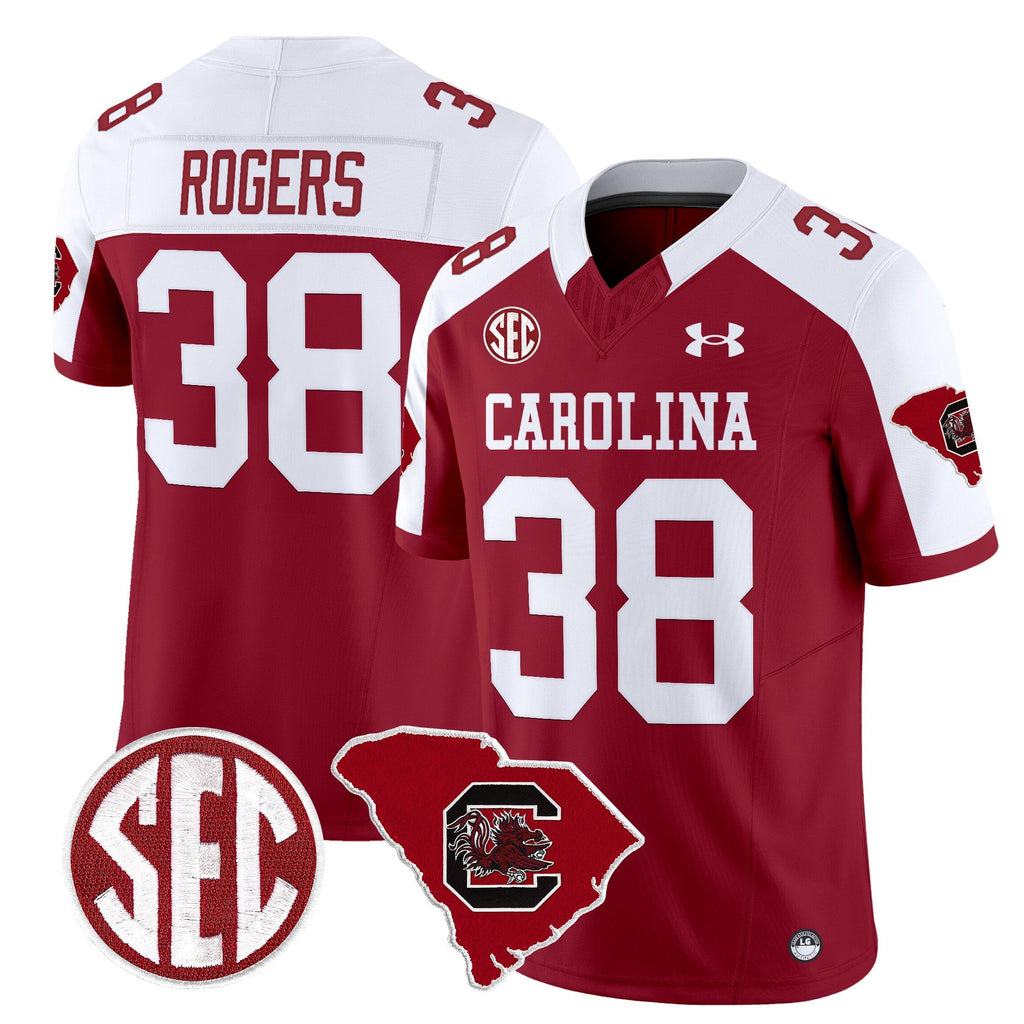 Men South Carolina Gamecocks 1980 Throwback Home Patch Vapor Limited Jersey - All Stitched