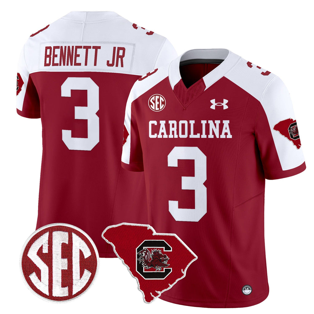 Men South Carolina Gamecocks 1980 Throwback Home Patch Vapor Limited Jersey - All Stitched