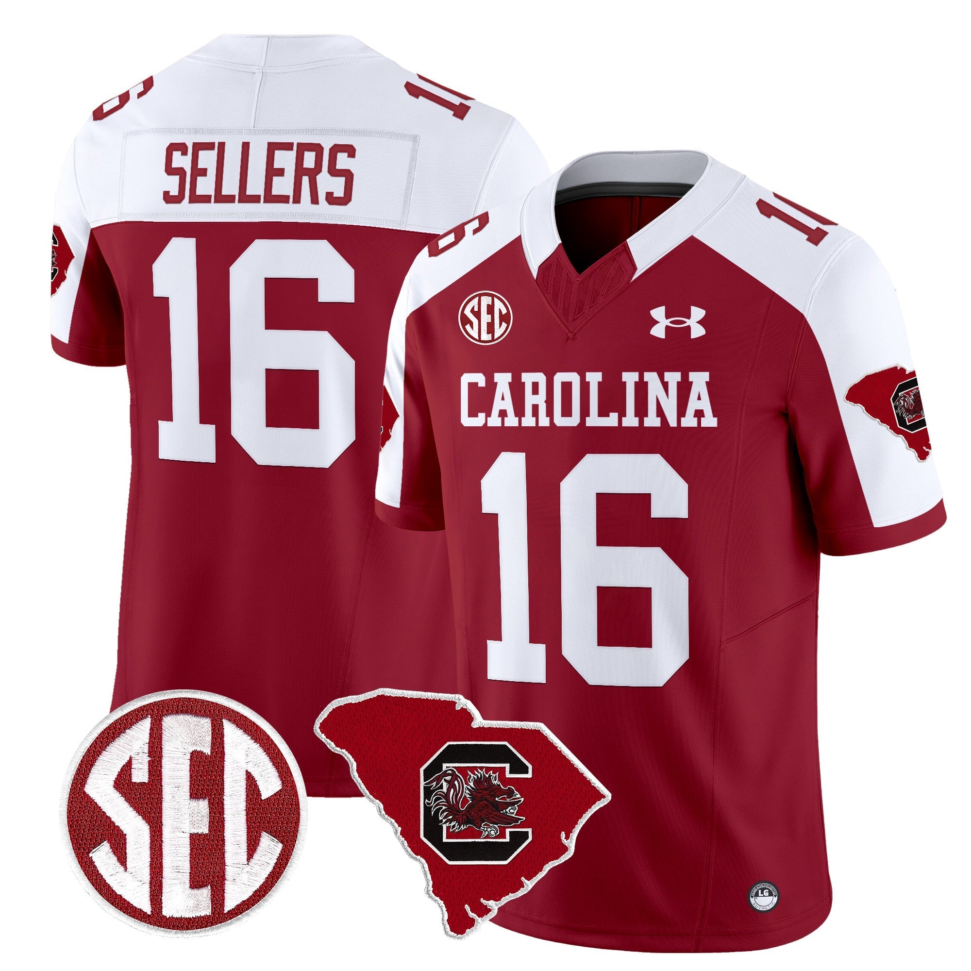Men South Carolina Gamecocks 1980 Throwback Home Patch Vapor Limited Jersey - All Stitched