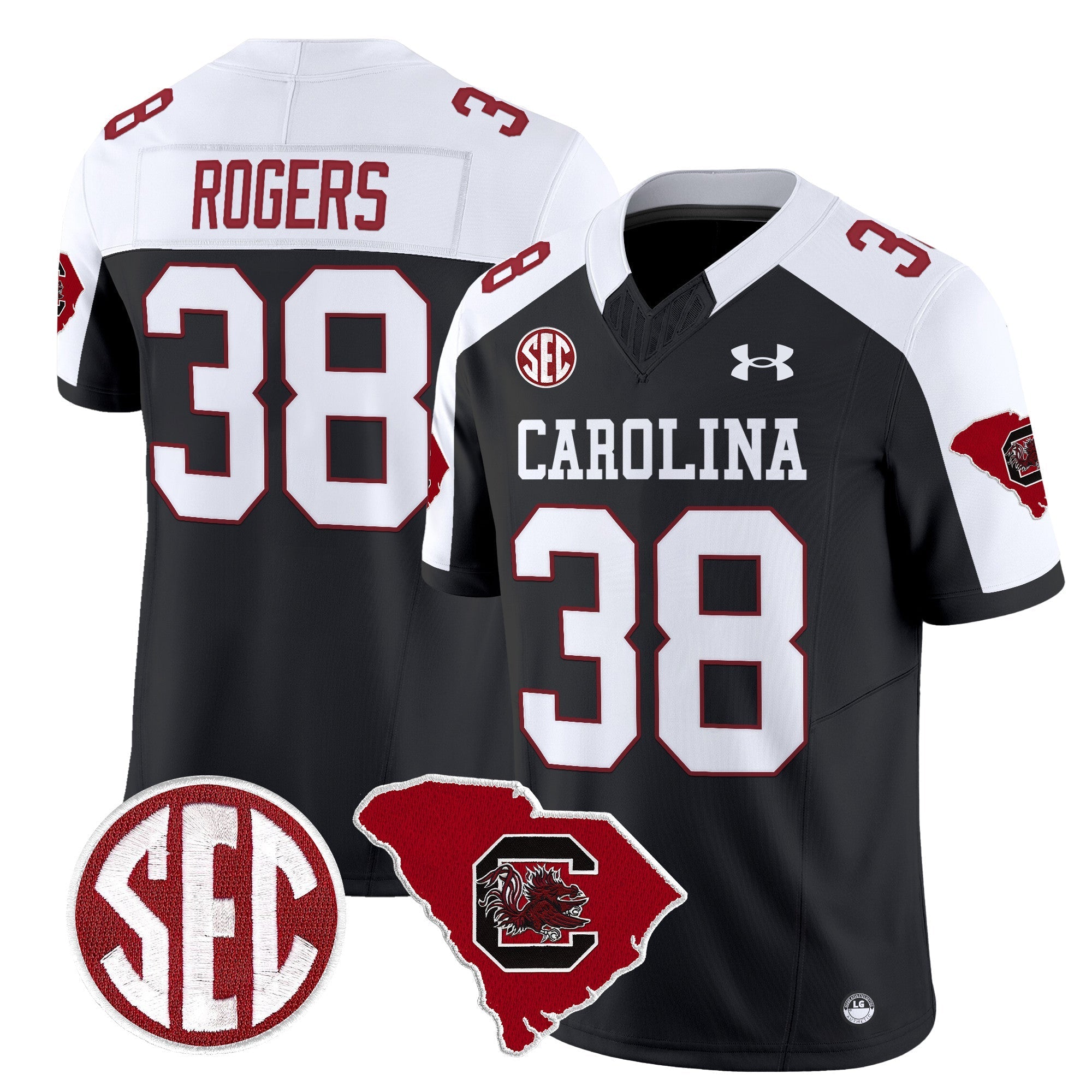 Men South Carolina Gamecocks 1980 Throwback Home Patch Vapor Limited Jersey - All Stitched