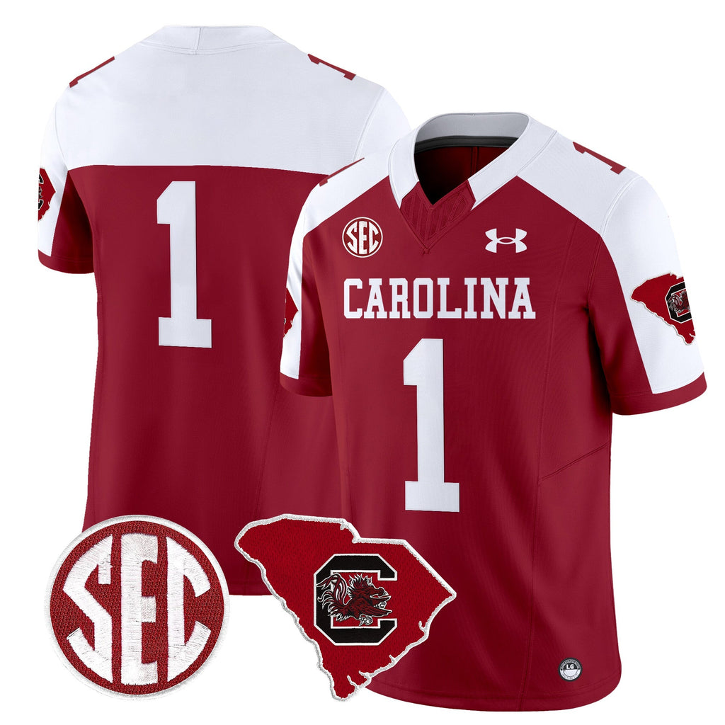 Men South Carolina Gamecocks 1980 Throwback Home Patch Vapor Limited Jersey - All Stitched