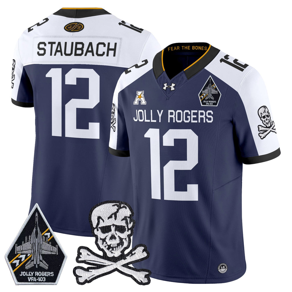 Men Navy Midshipmen 2024 Vapor Limited Jersey V5 - All Stitched