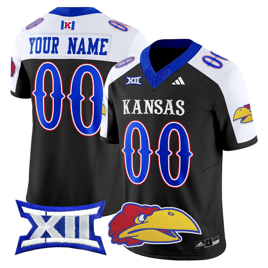 Custom Kansas Jayhawks 2024 Vapor Limited Jersey V2 - All Stitched