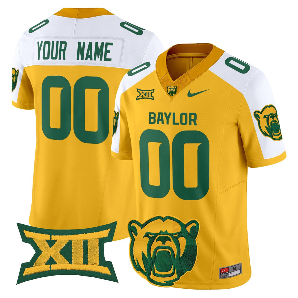 Custom Baylor Bears Jersey Name, Number 2025 Vapor Limited V2 - All Stitched