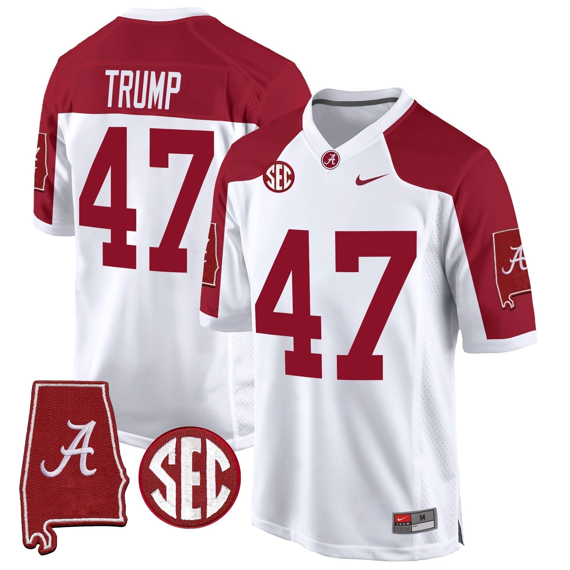 Men Alabama Crimson Tide 2024 Alabama Map Patch Game Jersey - All Stitched