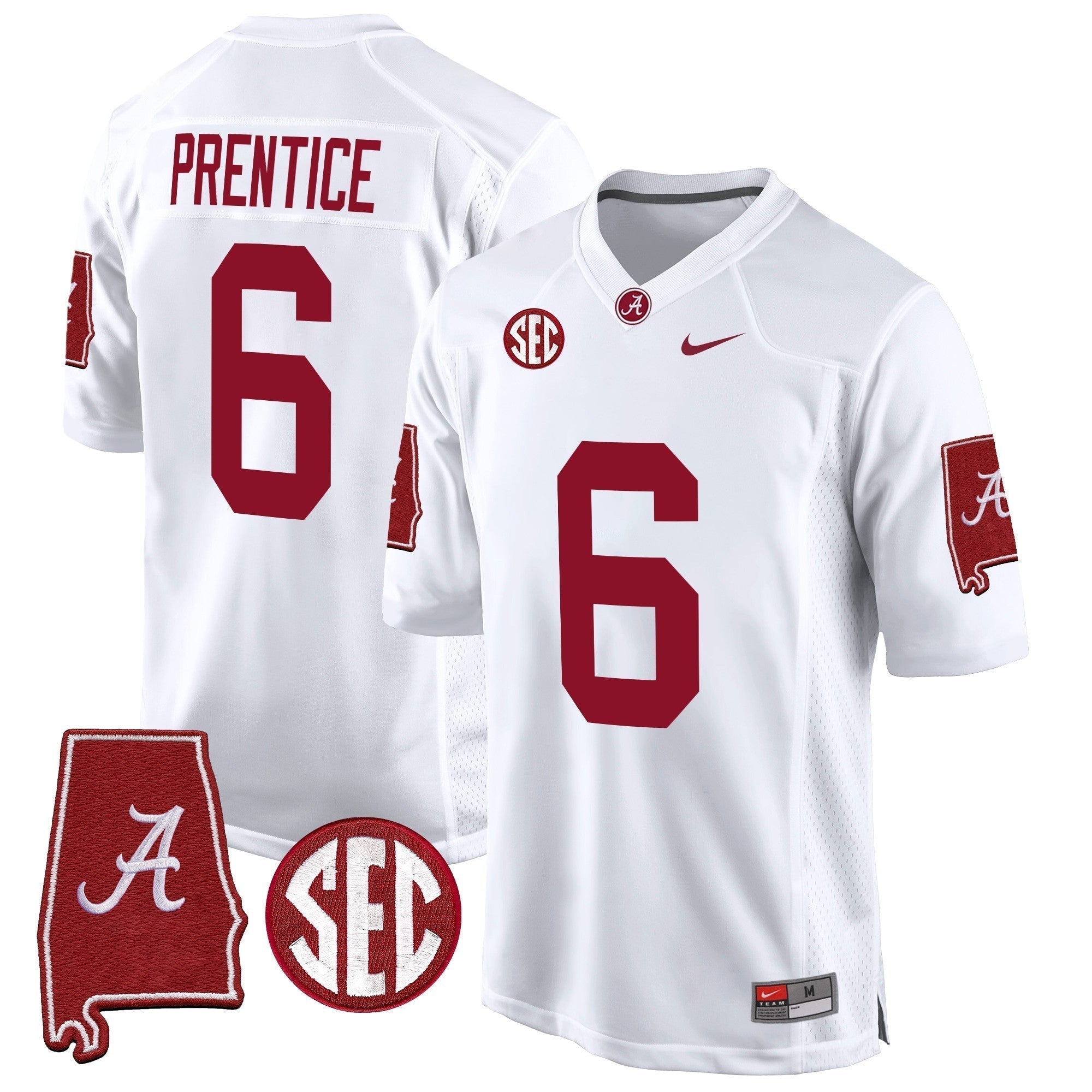 Men Alabama Crimson Tide 2024 Alabama Map Patch Game Jersey - All Stitched