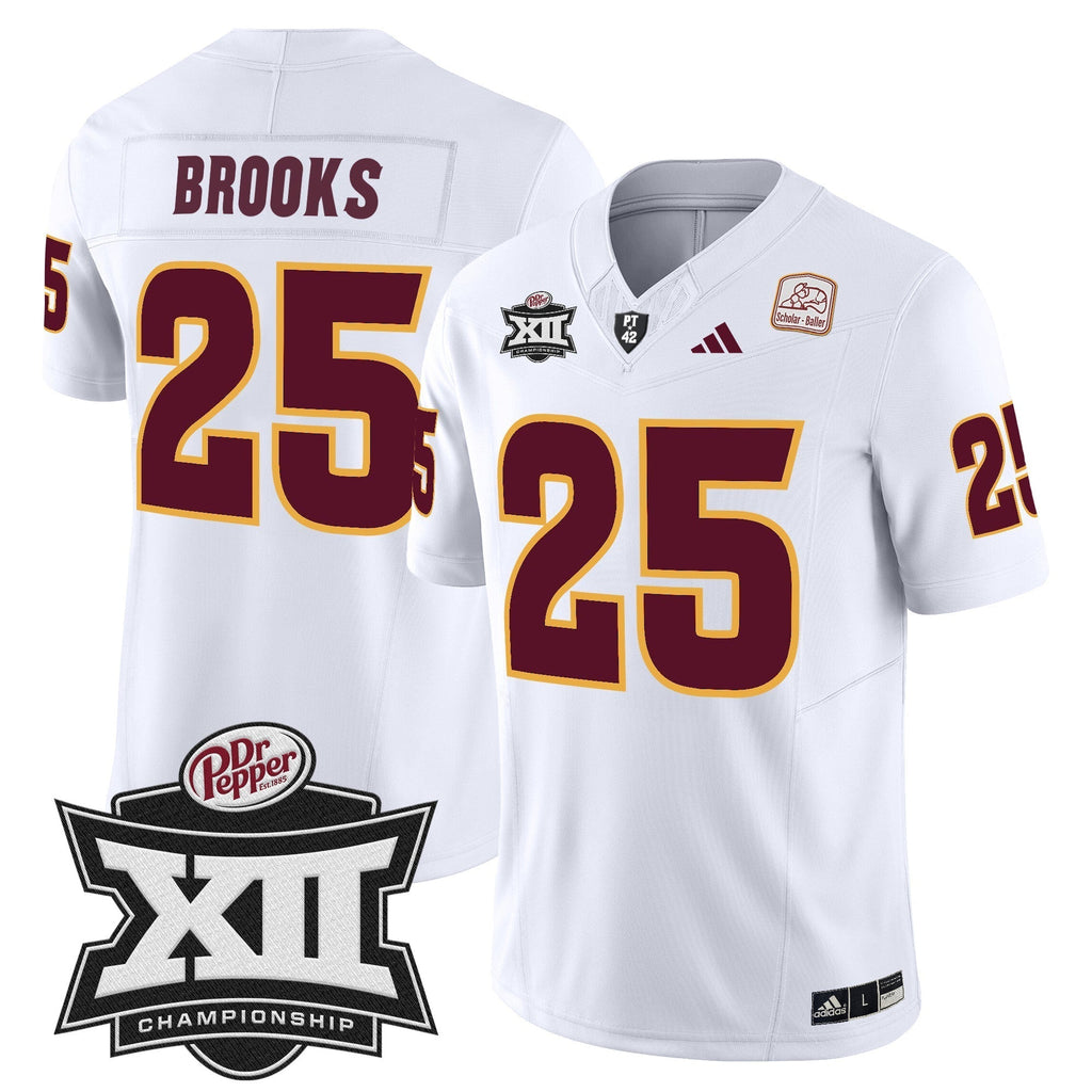 Men Sun Devils 2024 Big 12 Championship Patch Vapor Limited Jersey - All Stitched