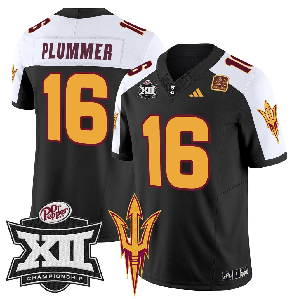 Men Sun Devils 2024 Big 12 Championship Patch Vapor Limited Jersey - All Stitched