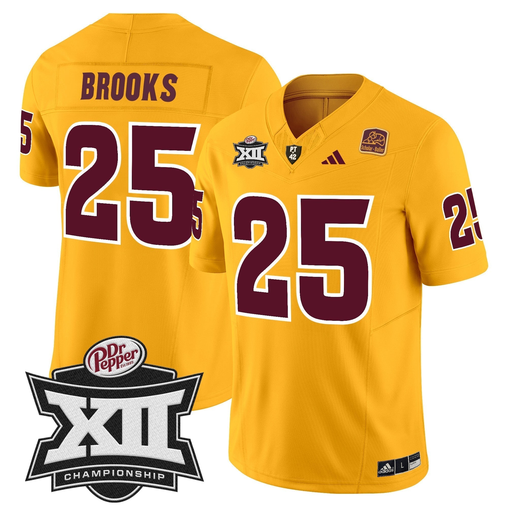 Men Sun Devils 2024 Big 12 Championship Patch Vapor Limited Jersey - All Stitched