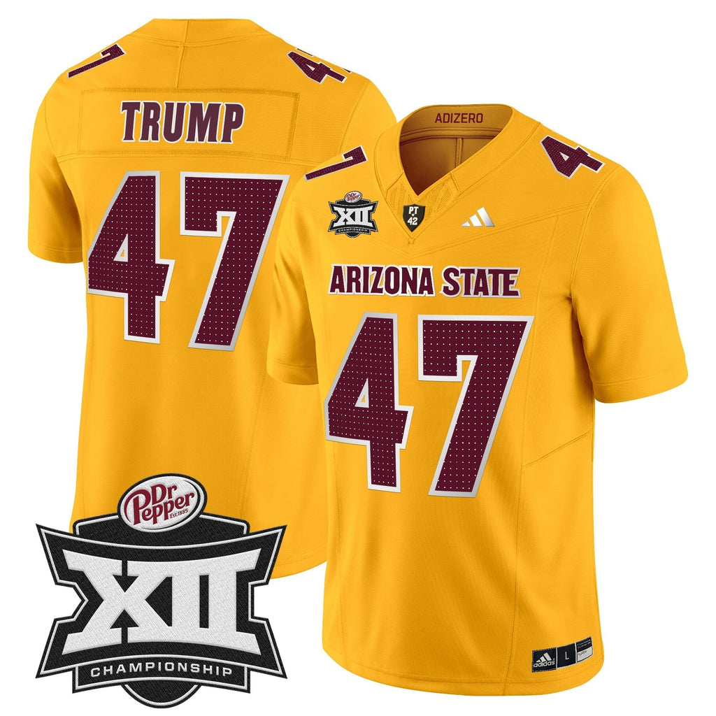 Men Sun Devils 2024 Big 12 Championship Patch Vapor Limited Jersey V2 - All Stitched