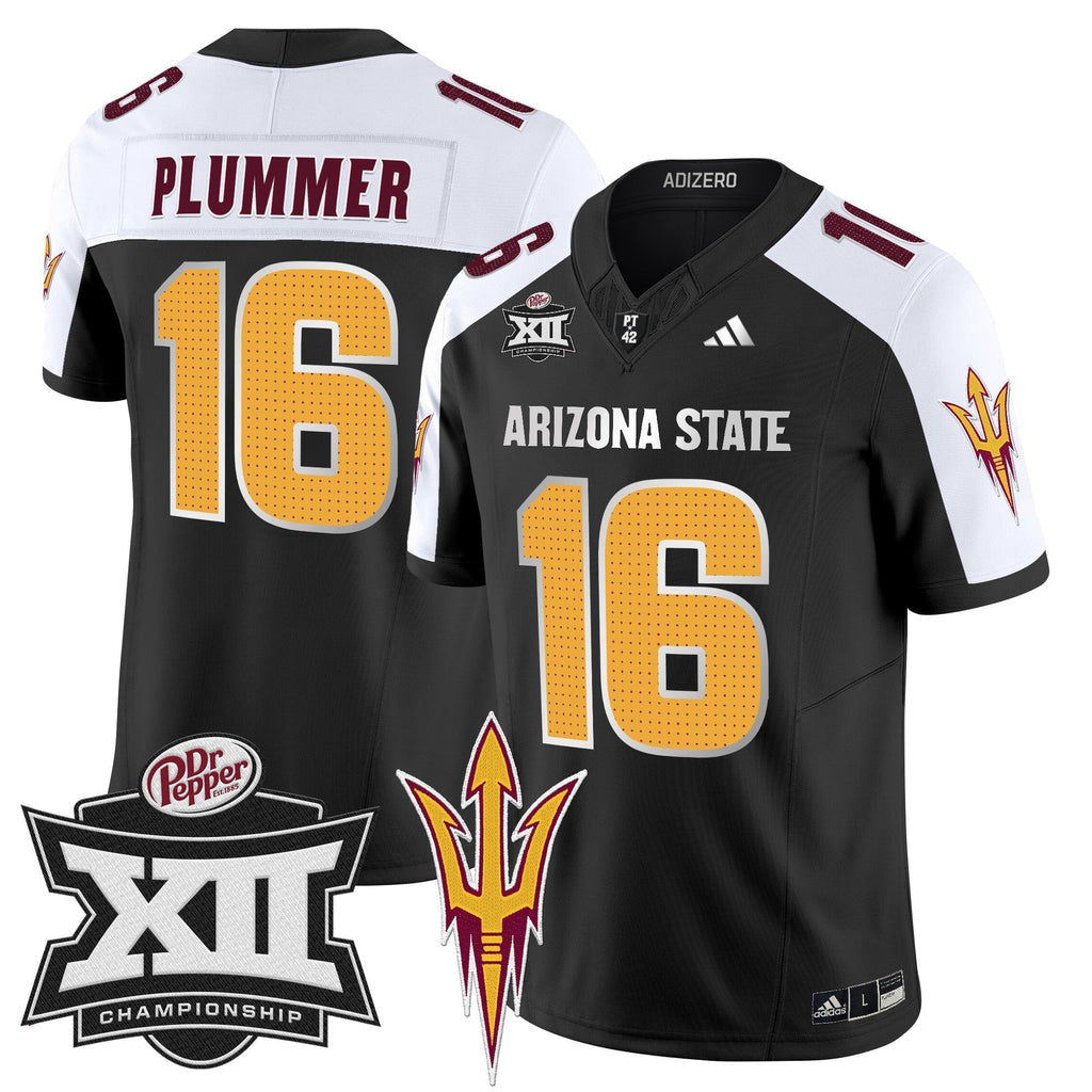 Men Sun Devils 2024 Big 12 Championship Patch Vapor Limited Jersey V2 - All Stitched