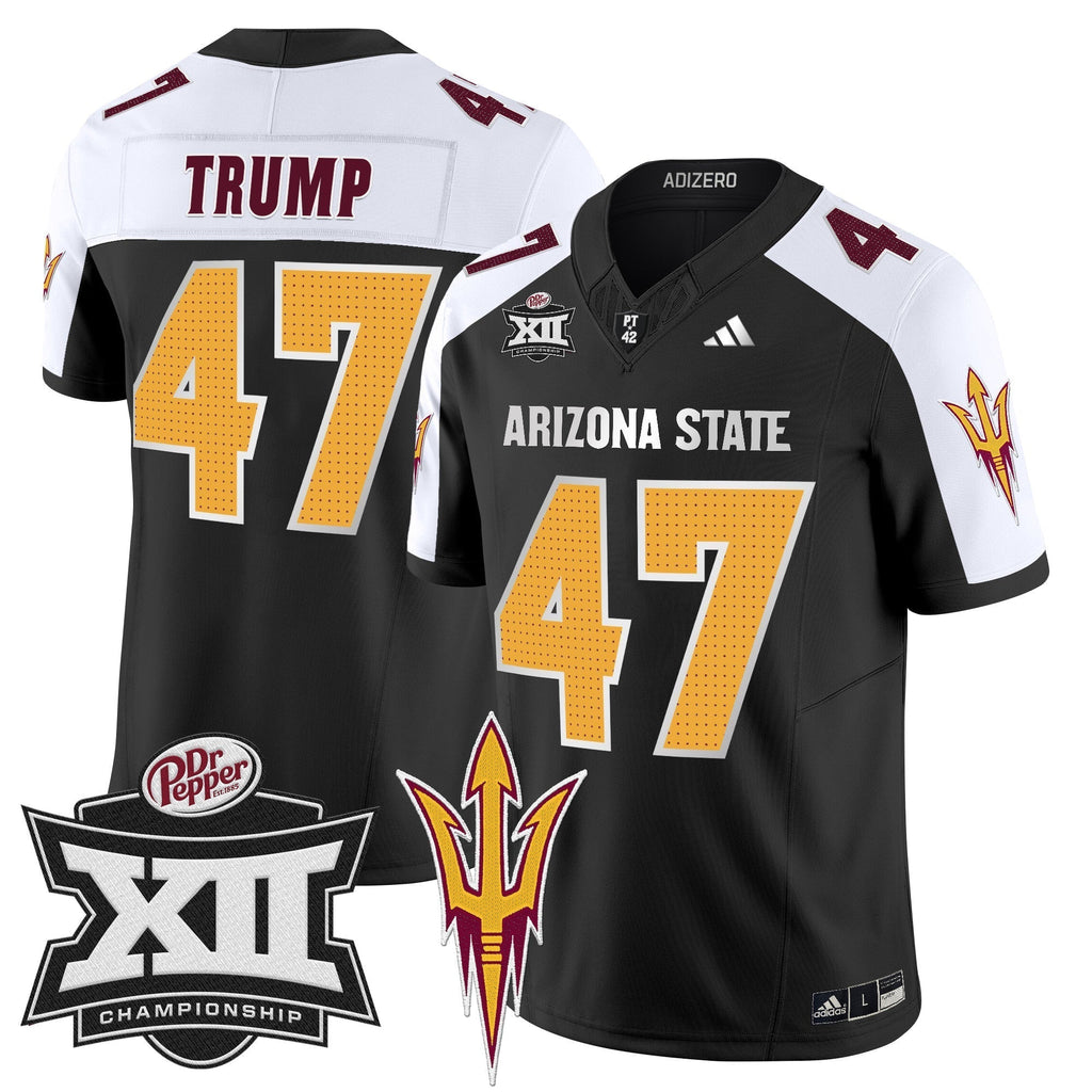 Men Sun Devils 2024 Big 12 Championship Patch Vapor Limited Jersey V2 - All Stitched