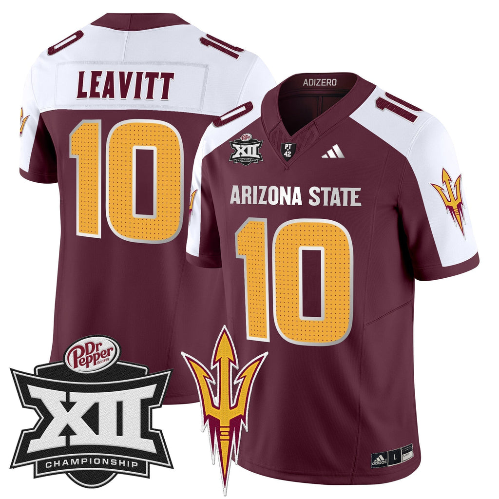 Men Sun Devils 2024 Big 12 Championship Patch Vapor Limited Jersey V2 - All Stitched