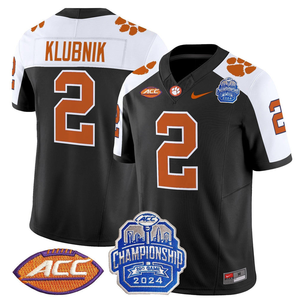 Men Clemson Tigers 2024 ACC Championship Patch Vapor Limited Jersey - All Stitched