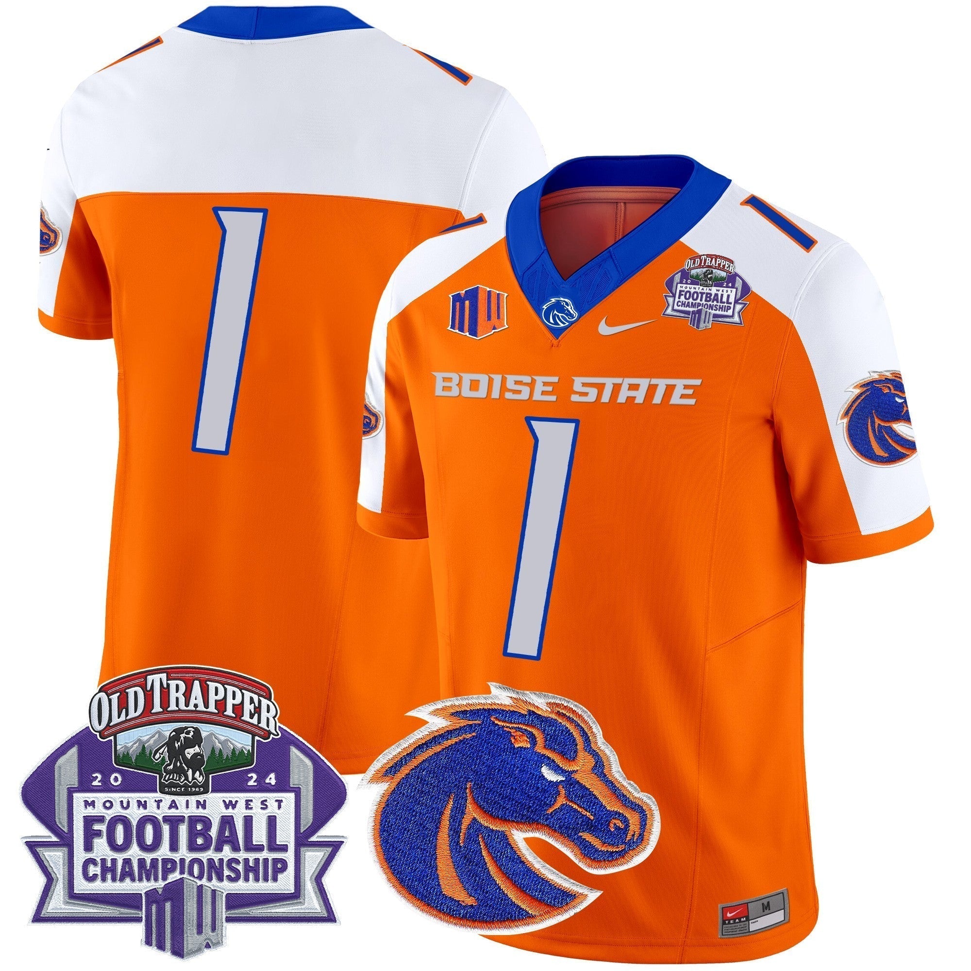 Men Boise State Broncos 2024 Championship Vapor Limited Jersey - All Stitched