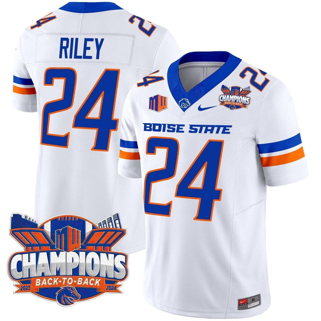 Men Boise State Broncos 2024 Back To Back Champions Vapor Limited Jersey - All Stitched