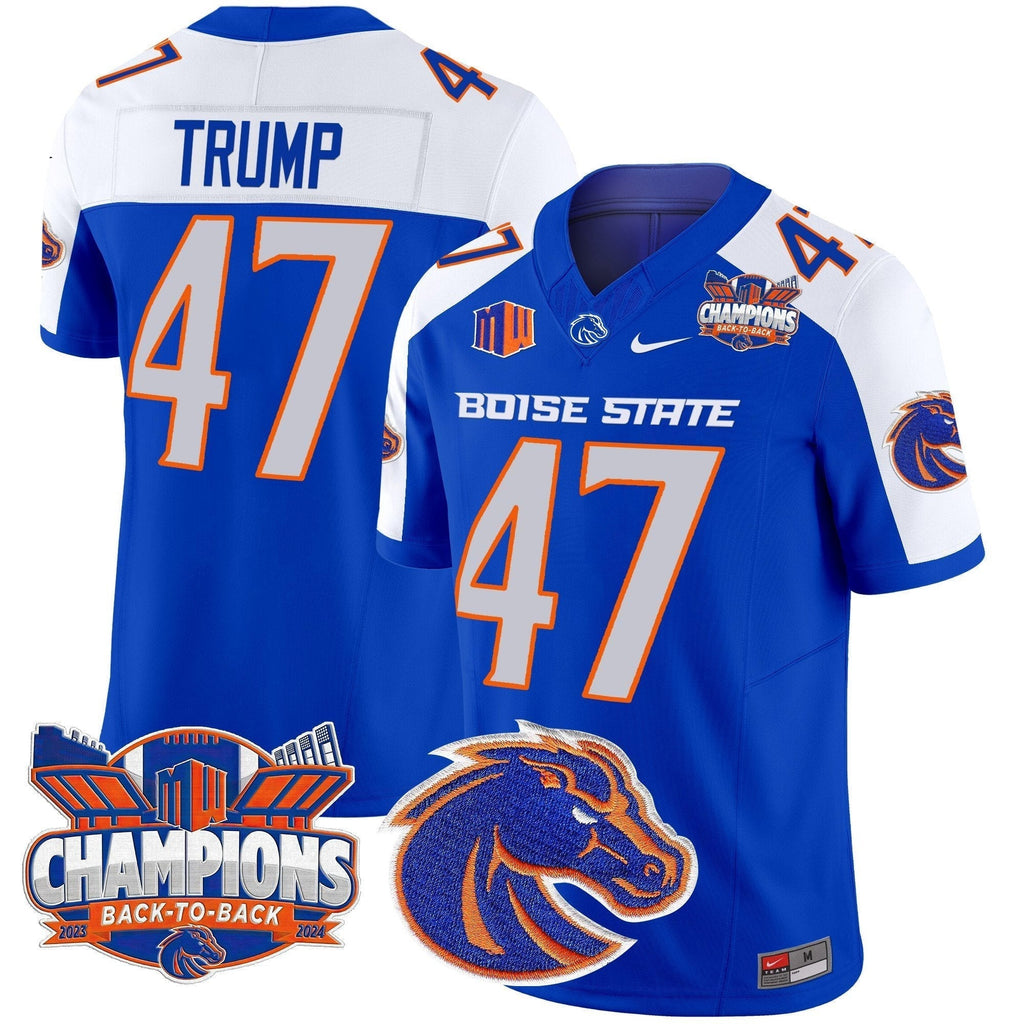 Men Boise State Broncos 2024 Back To Back Champions Vapor Limited Jersey - All Stitched
