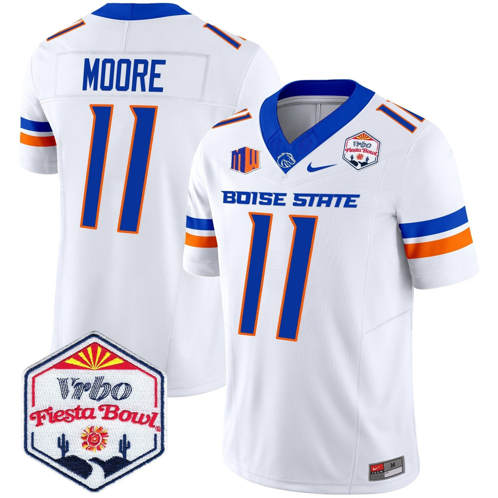Men Boise State Broncos 2025 The Fiesta Bowl Patch Vapor Limited Jersey - All Stitched