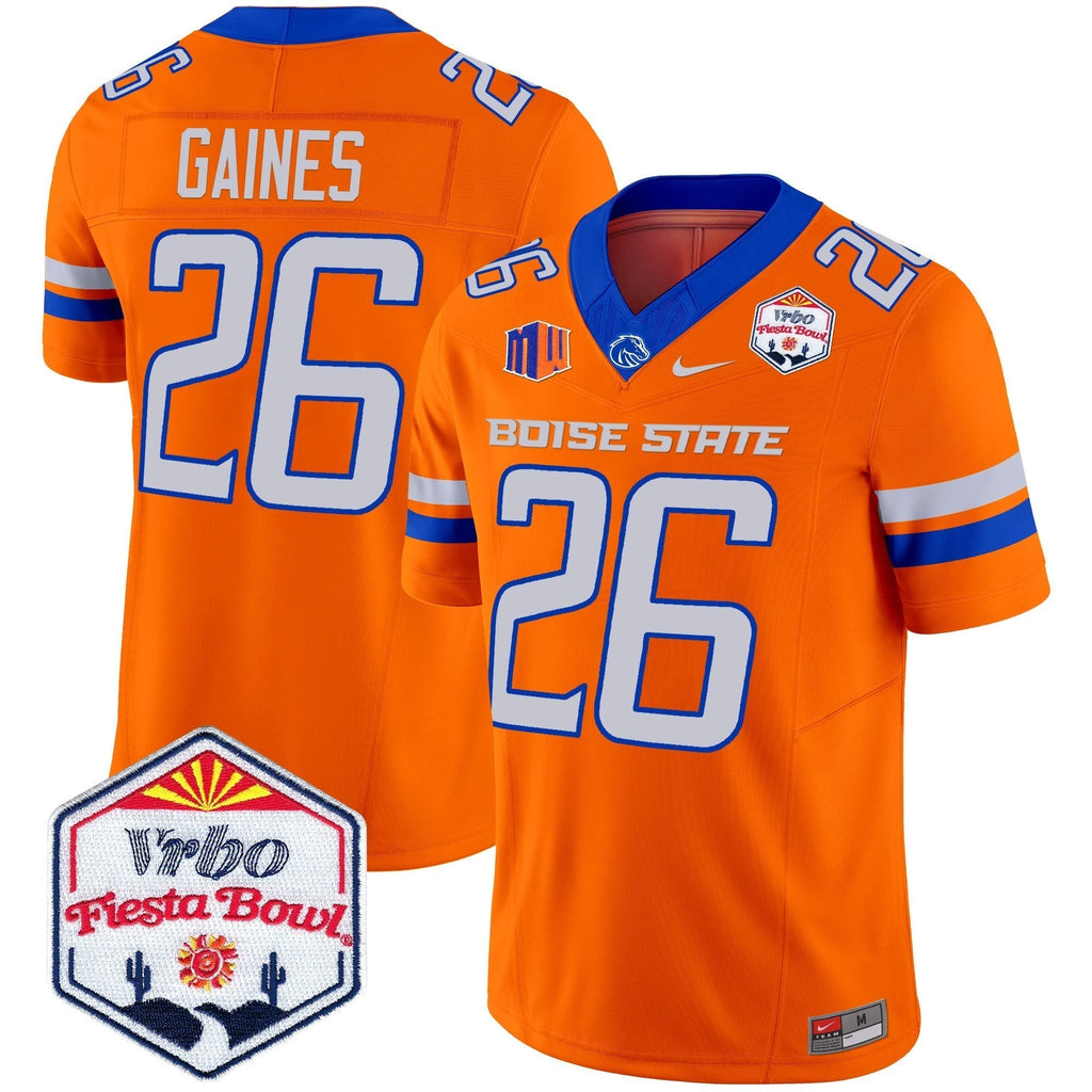 Men Boise State Broncos 2025 The Fiesta Bowl Patch Vapor Limited Jersey - All Stitched