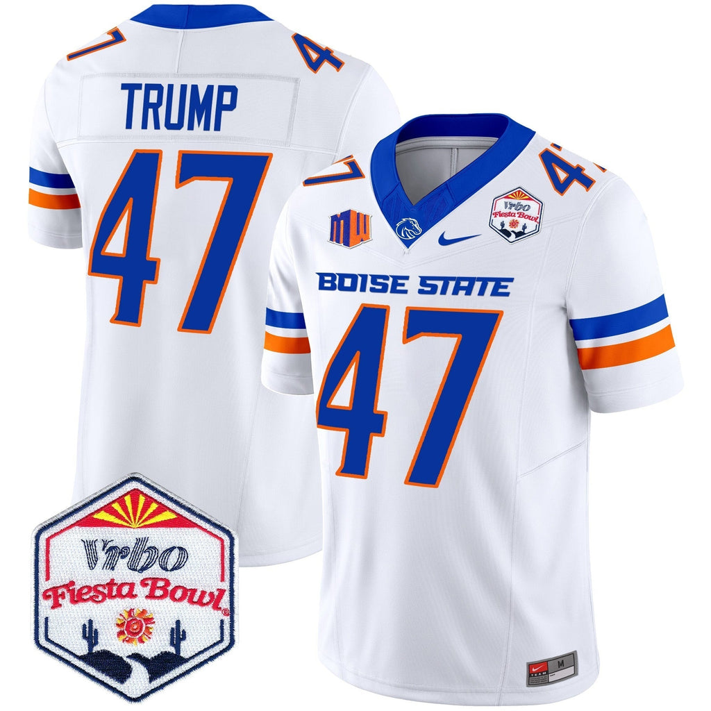 Men Boise State Broncos 2025 The Fiesta Bowl Patch Vapor Limited Jersey - All Stitched
