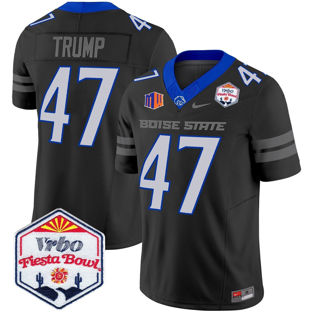 Men Boise State Broncos 2025 The Fiesta Bowl Patch Vapor Limited Jersey - All Stitched