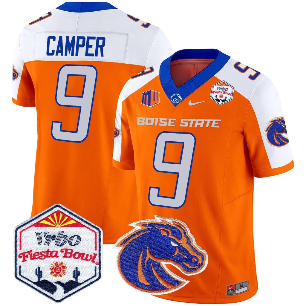 Men Boise State Broncos 2024 The Fiesta Bowl Patch Vapor Limited Jersey - All Stitched