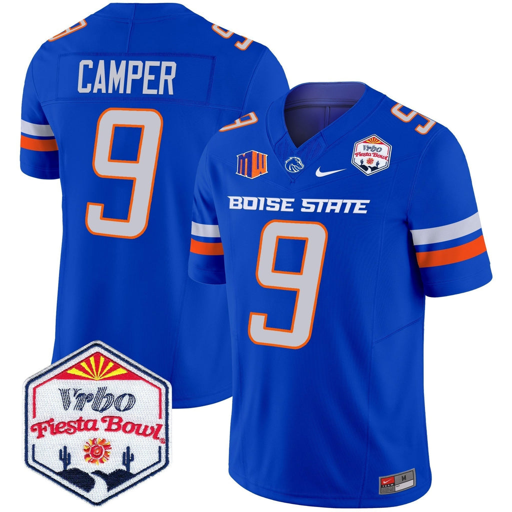 Men Boise State Broncos 2024 The Fiesta Bowl Patch Vapor Limited Jersey - All Stitched