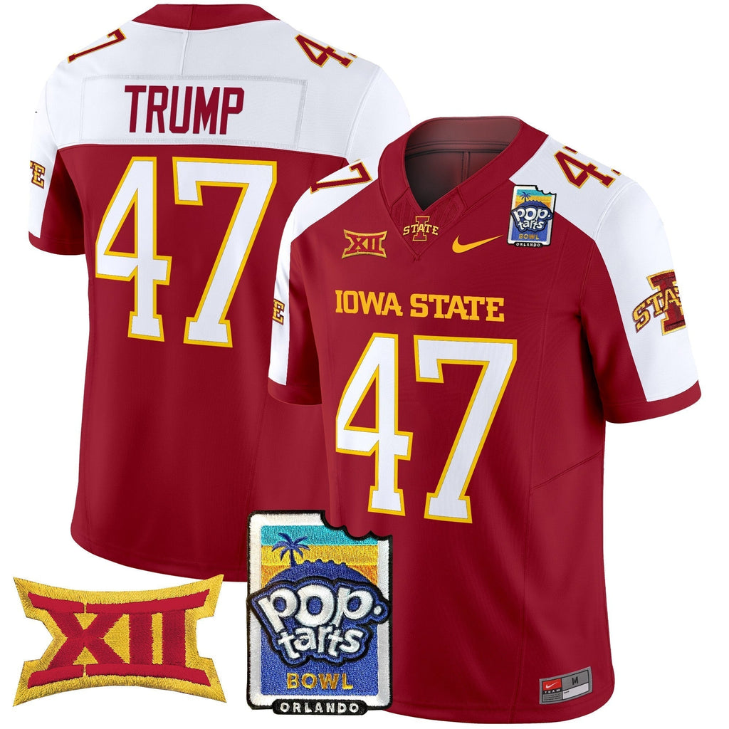 Men Iowa State Cyclones 2025 PopTarts Bowl Patch Vapor Limited Jersey - All Stitched