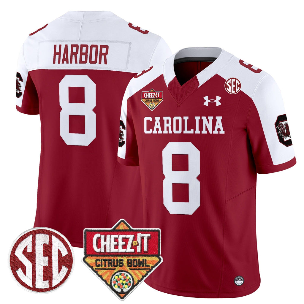 Men South Carolina Gamecocks 1980 Throwback Cheez-It Citrus Bowl Patch Vapor Limited Jersey - All Stitched