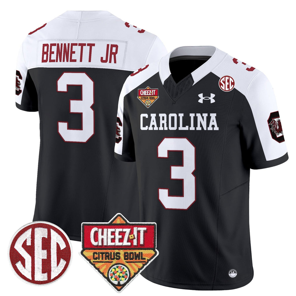 Men South Carolina Gamecocks 1980 Throwback Cheez-It Citrus Bowl Patch Vapor Limited Jersey - All Stitched