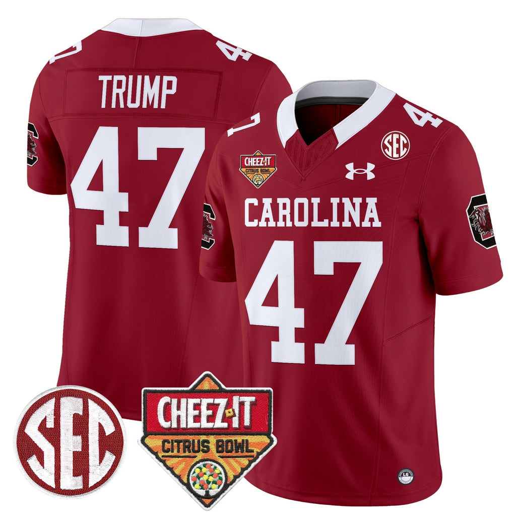 Men South Carolina Gamecocks 1980 Throwback Cheez-It Citrus Bowl Patch Vapor Limited Jersey - All Stitched