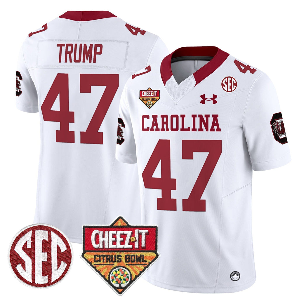 Men South Carolina Gamecocks 1980 Throwback Cheez-It Citrus Bowl Patch Vapor Limited Jersey - All Stitched