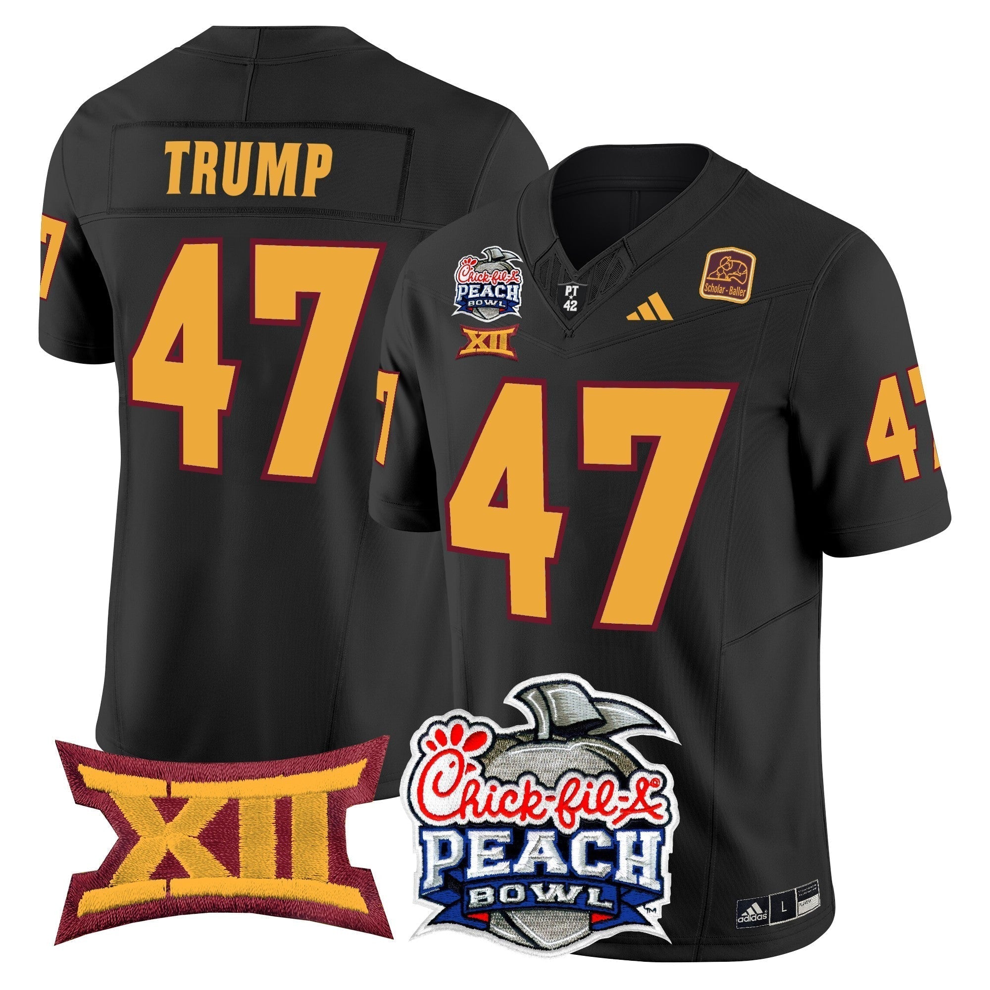 Men Arizona State Sun Devils 2025 Peach Bowl Vapor Limited Jersey - All Stitched