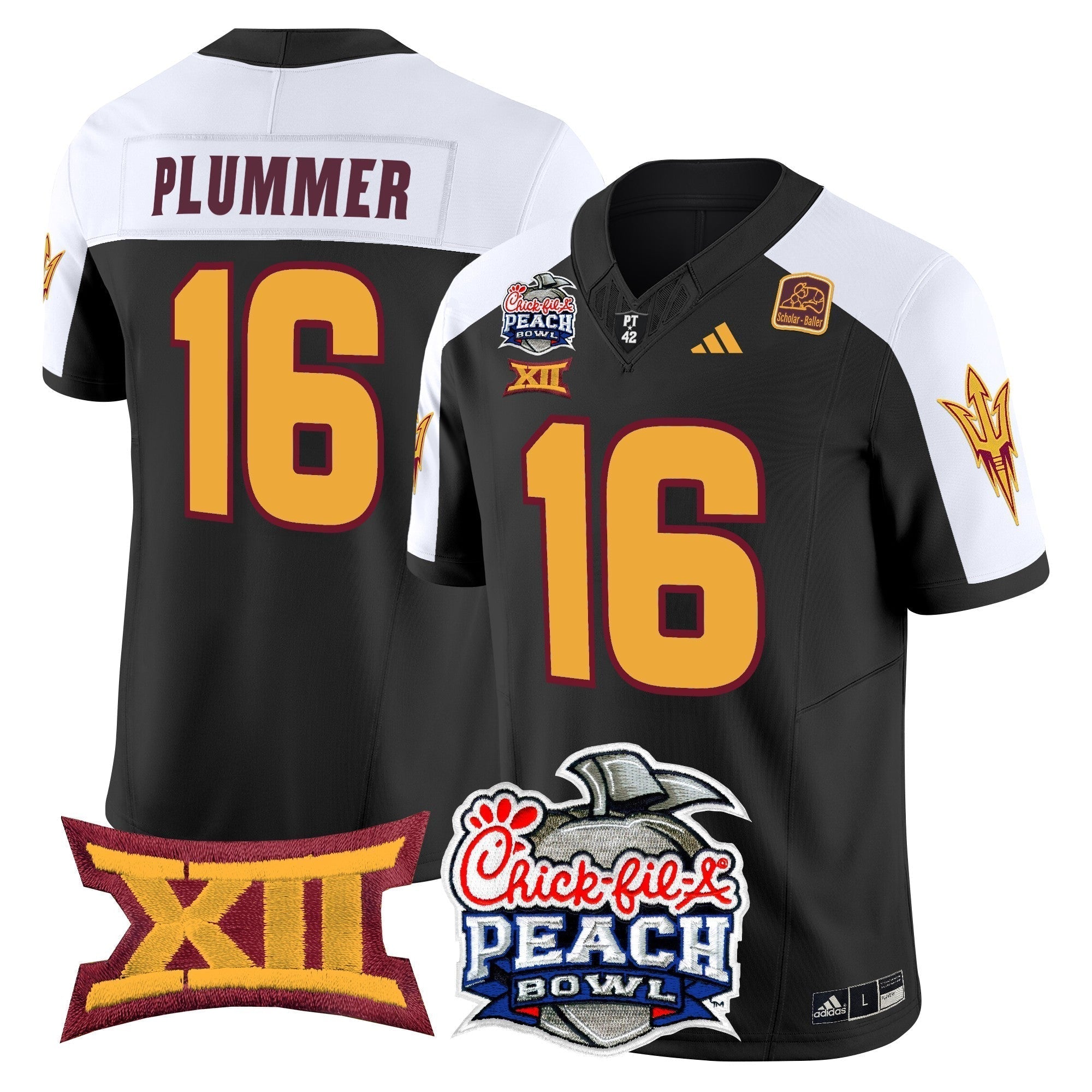 Men Arizona State Sun Devils 2025 Peach Bowl Vapor Limited Jersey - All Stitched