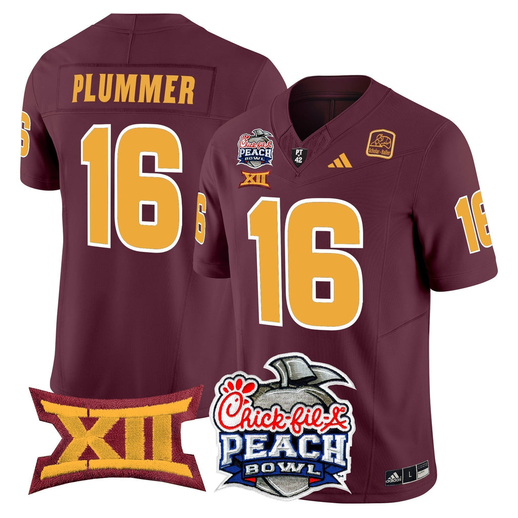 Men Arizona State Sun Devils 2025 Peach Bowl Vapor Limited Jersey - All Stitched