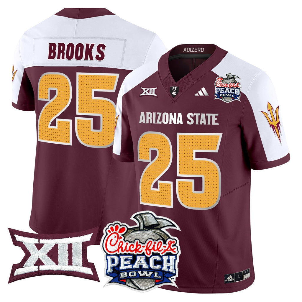 Men Arizona State Sun Devils 2025 Peach Bowl Vapor Limited Jersey - All Stitched
