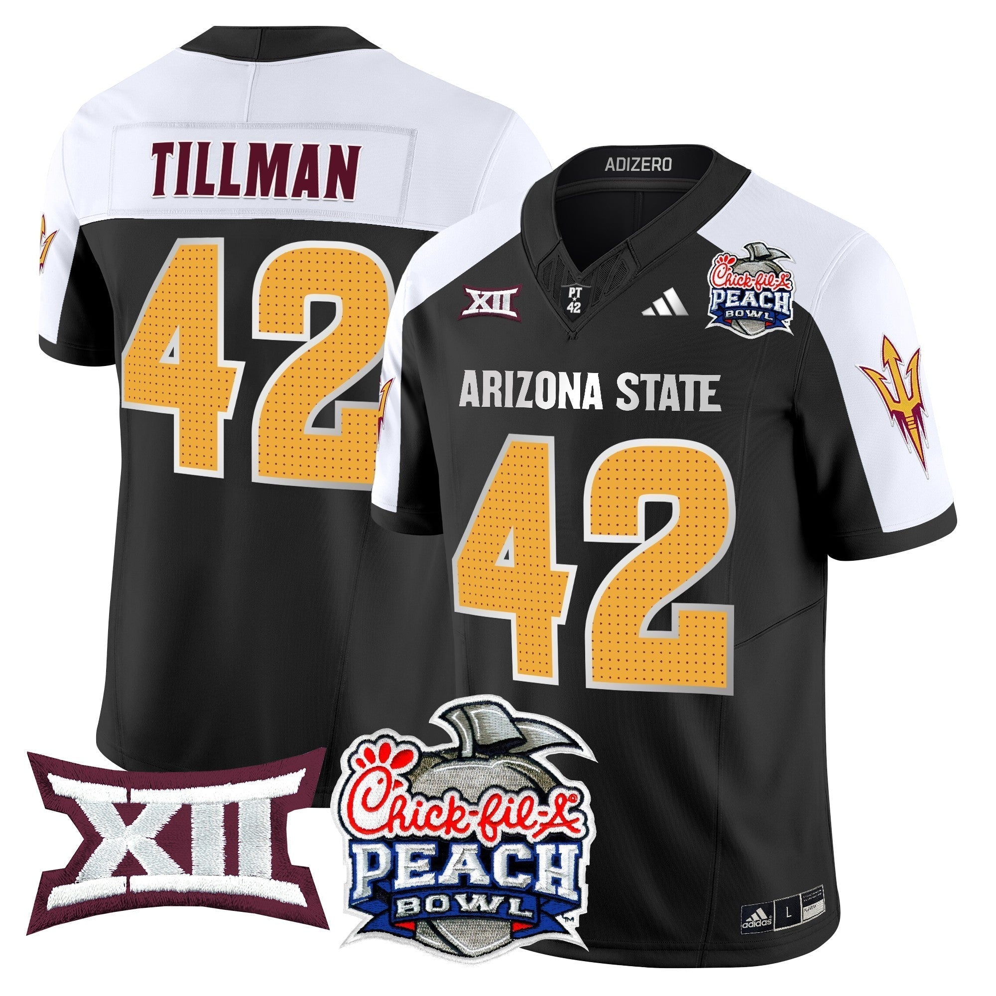 Men Arizona State Sun Devils 2025 Peach Bowl Vapor Limited Jersey - All Stitched