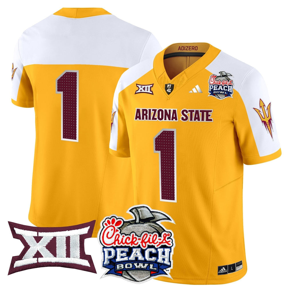 Men Arizona State Sun Devils 2025 Peach Bowl Vapor Limited Jersey - All Stitched