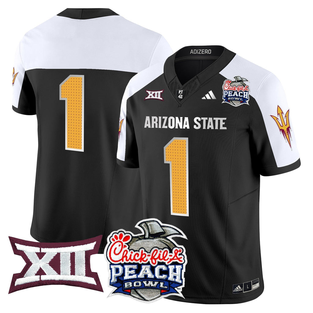 Men Arizona State Sun Devils 2025 Peach Bowl Vapor Limited Jersey - All Stitched