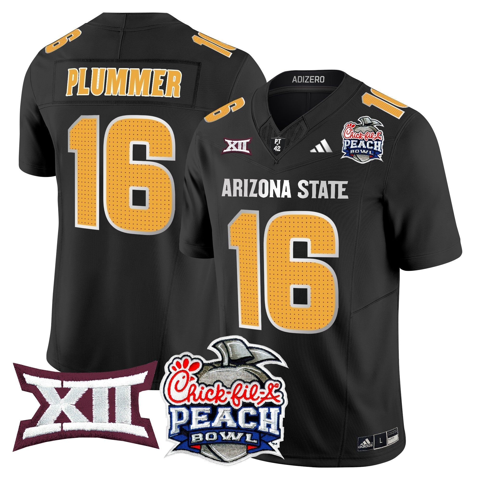Men Arizona State Sun Devils 2025 Peach Bowl Vapor Limited Jersey - All Stitched