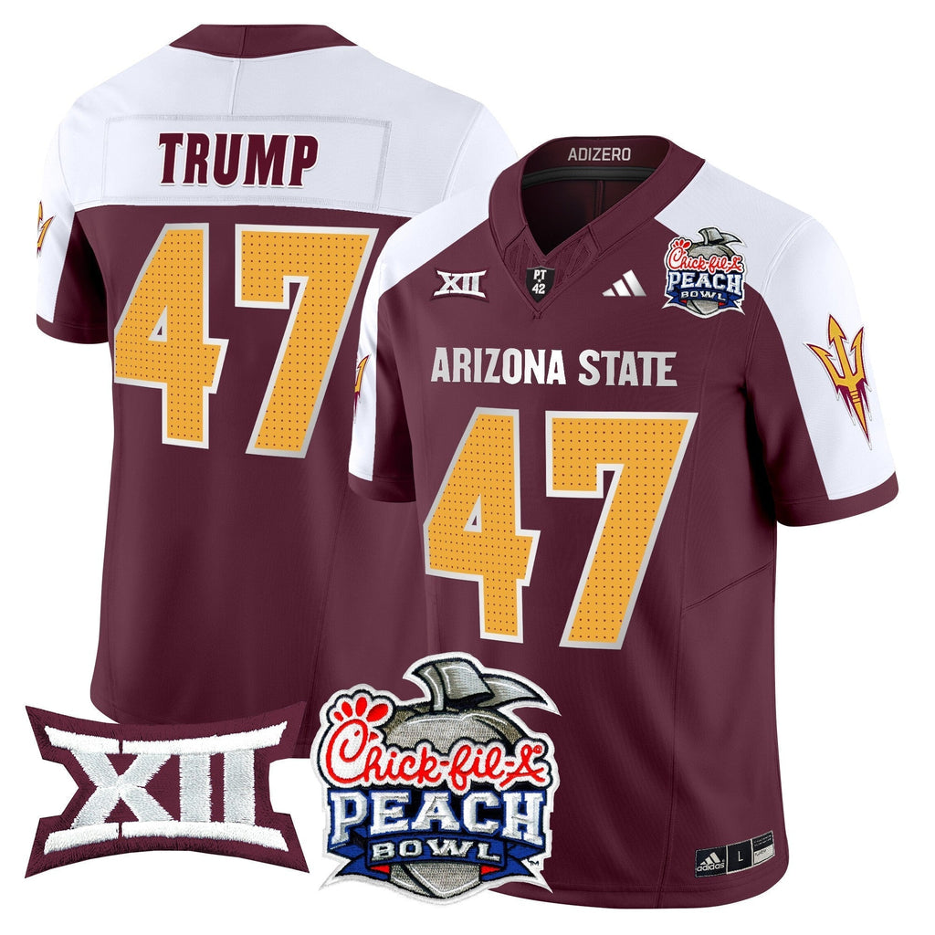 Men Arizona State Sun Devils 2025 Peach Bowl Vapor Limited Jersey - All Stitched