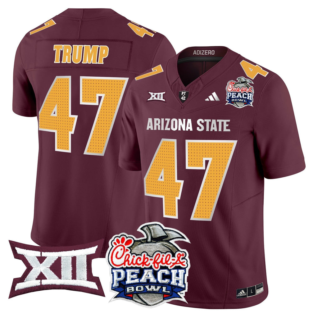 Men Arizona State Sun Devils 2025 Peach Bowl Vapor Limited Jersey - All Stitched