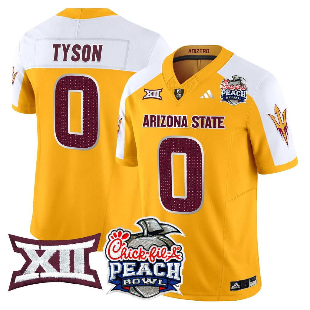 Men Arizona State Sun Devils 2025 Peach Bowl Vapor Limited Jersey - All Stitched
